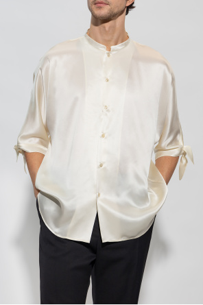 Saint Laurent Silk shirt with stand collar