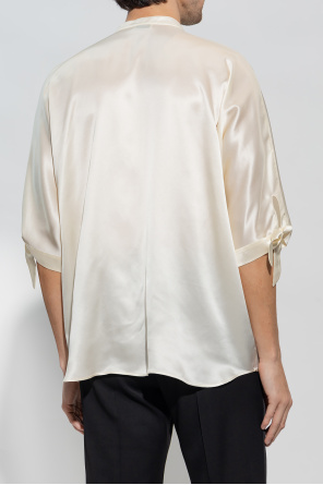 Saint Laurent Silk shirt with stand collar