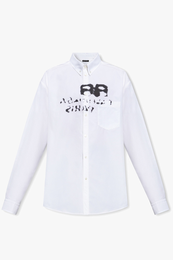 Balenciaga short sleeve asymmetric hem T-shirt