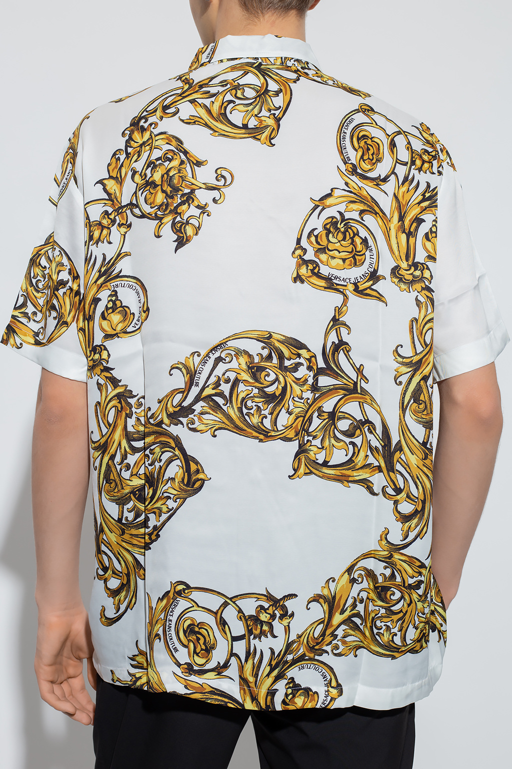 VERSACE BAROCCO ACANTHUS PRINT SILK SHIRT, Multi