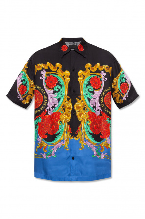 Shirt with ‘sun flower garland’ pattern od Versace Jeans Couture