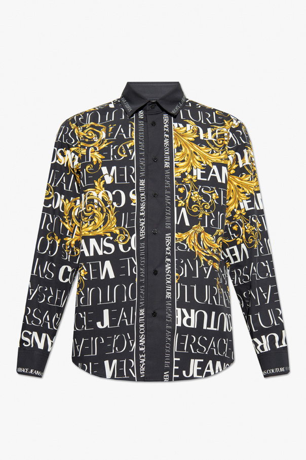 Versace Jeans Couture v-neck Shirt with Baroque print