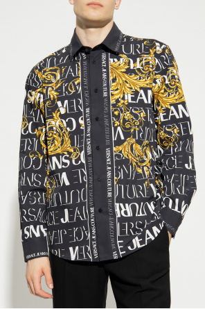 Versace Jeans Couture v-neck Shirt with Baroque print