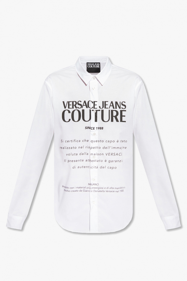 Versace Jeans Couture patch-pocket zipped jacket Arancione