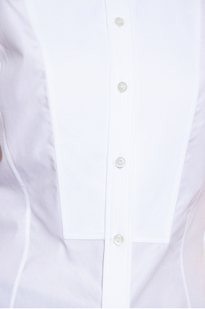 Alexander McQueen Bawełniana koszula z krótkimi rękawami