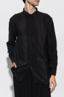Saint Laurent BLACK Silk shirt with lurex threads