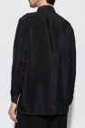 Saint Laurent BLACK Silk shirt with lurex threads