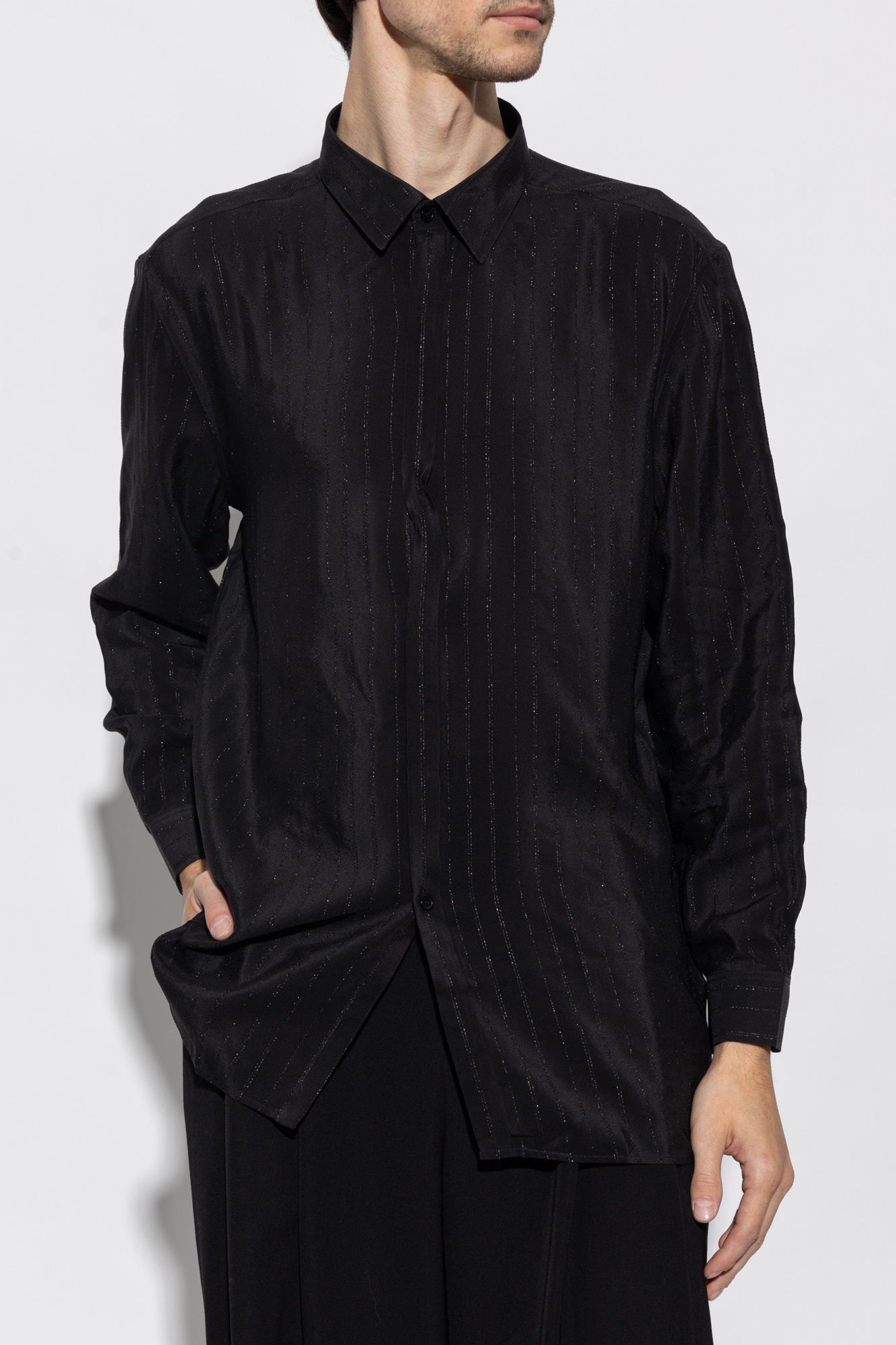 Saint Laurent Silk shirt with lurex threads