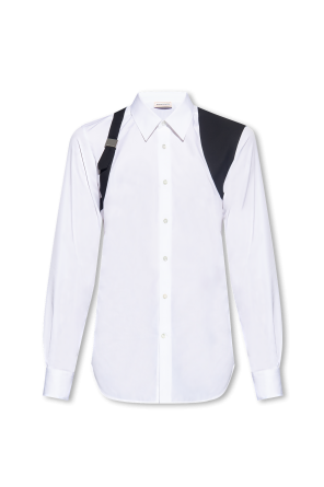 Alexander McQueen fitted peplum cotton shirt