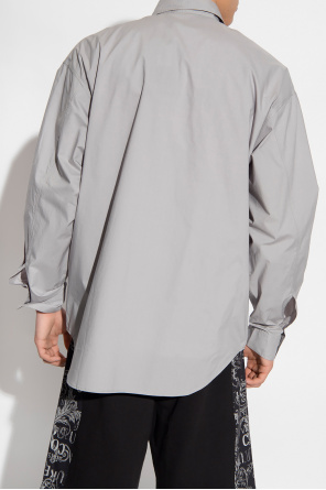 Moschino Hoodie mit Logo Schwarz mesh panel shirt dress