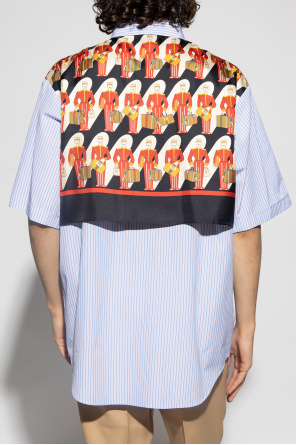 Gucci Koszula z łączonych materiałów
