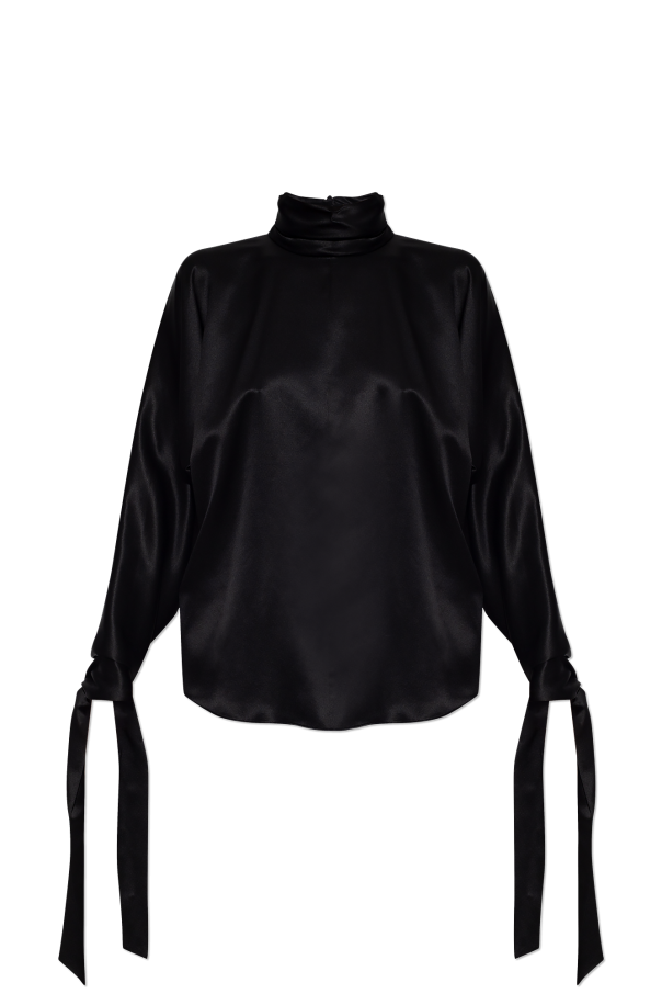 Silk top with long sleeves od Saint Laurent