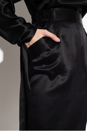 Saint Laurent Silk top with long sleeves