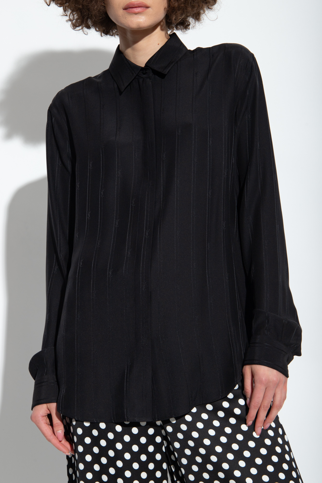 Saint Laurent Silk pinstripe shirt