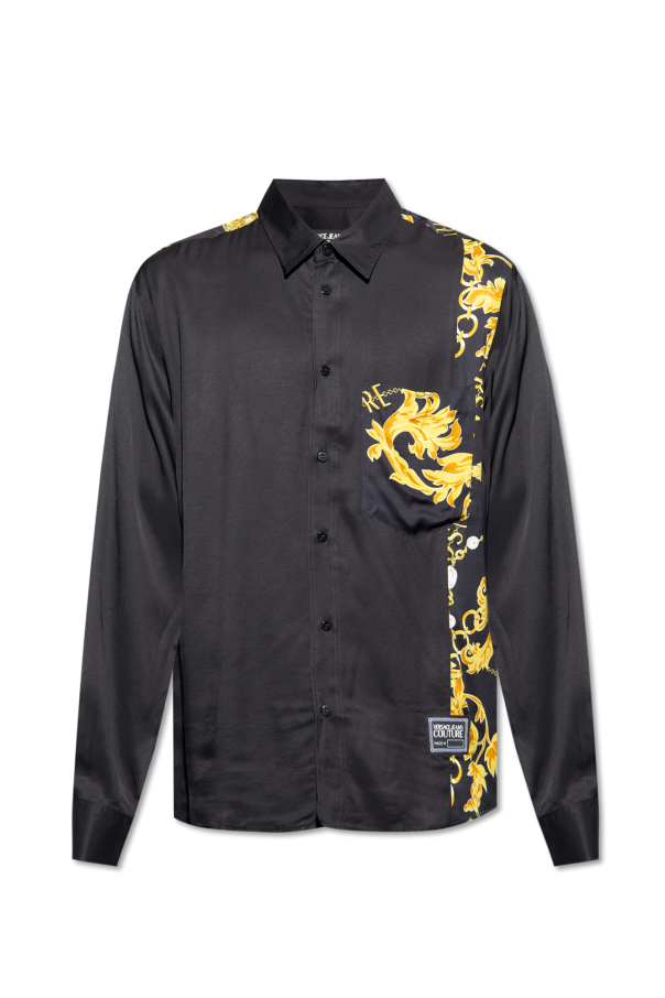 MSFTSrep Middlefinger cropped shirt Schwarz Perfecto Leather Jacket
