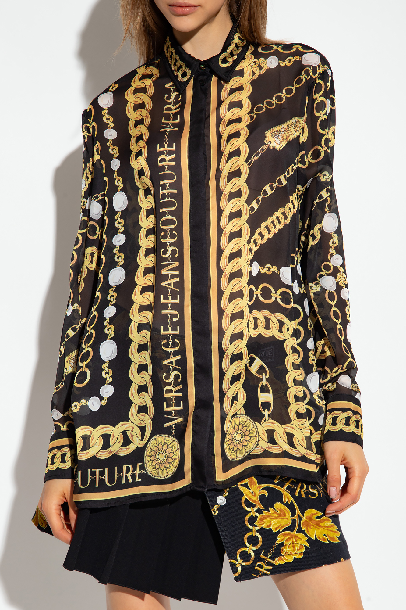 VERSACE JEANS COUTURE Chain Couture-print Leggings – EDGE Boutique