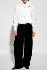 Saint Laurent WHITE Lavalliere-neck shirt