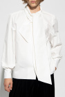 Saint Laurent WHITE Lavalliere-neck shirt