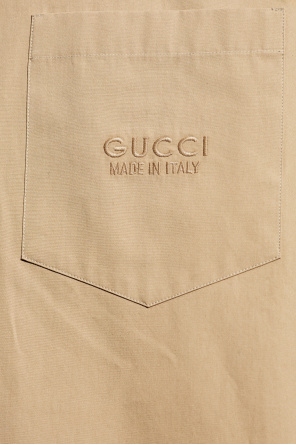 Gucci Bawełniana koszula z kieszenią