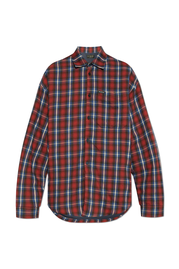 Balenciaga Plaid pattern shirt