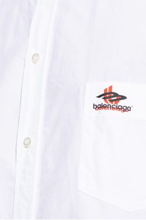 Balenciaga cashmere shirt with logo