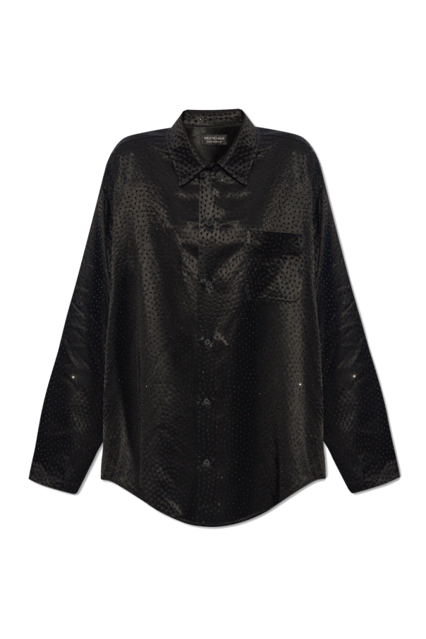 Balenciaga Rhinestone-embellished shirt