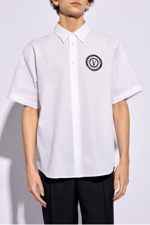 Versace Jeans Couture shirt Overlapped with short sleeves