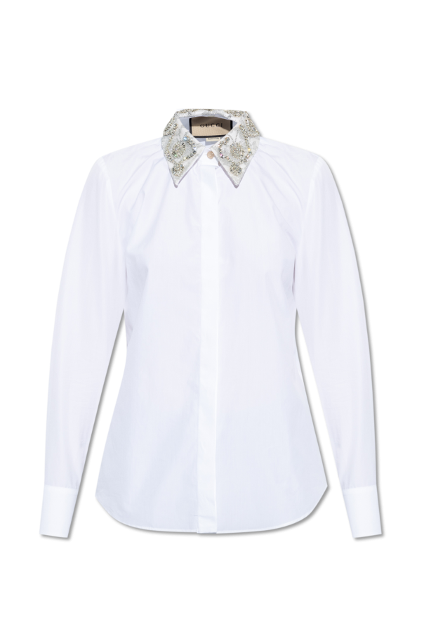 gucci sandals Shirt with detachable collar