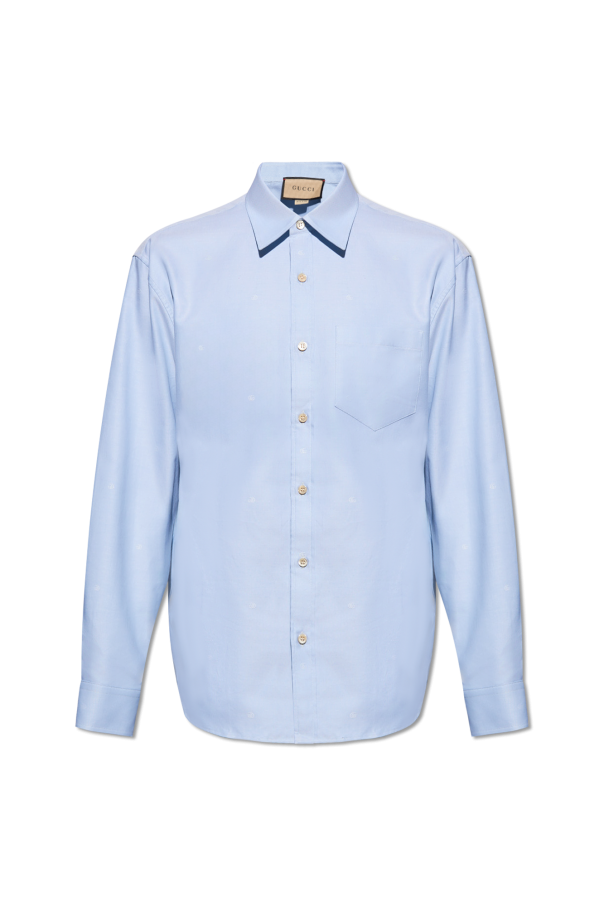 Monogrammed cotton shirt od Gucci