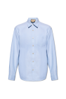 Gucci BLUE Monogrammed cotton shirt