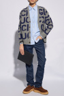 Gucci BLUE Monogrammed cotton shirt