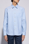 Gucci BLUE Monogrammed cotton shirt