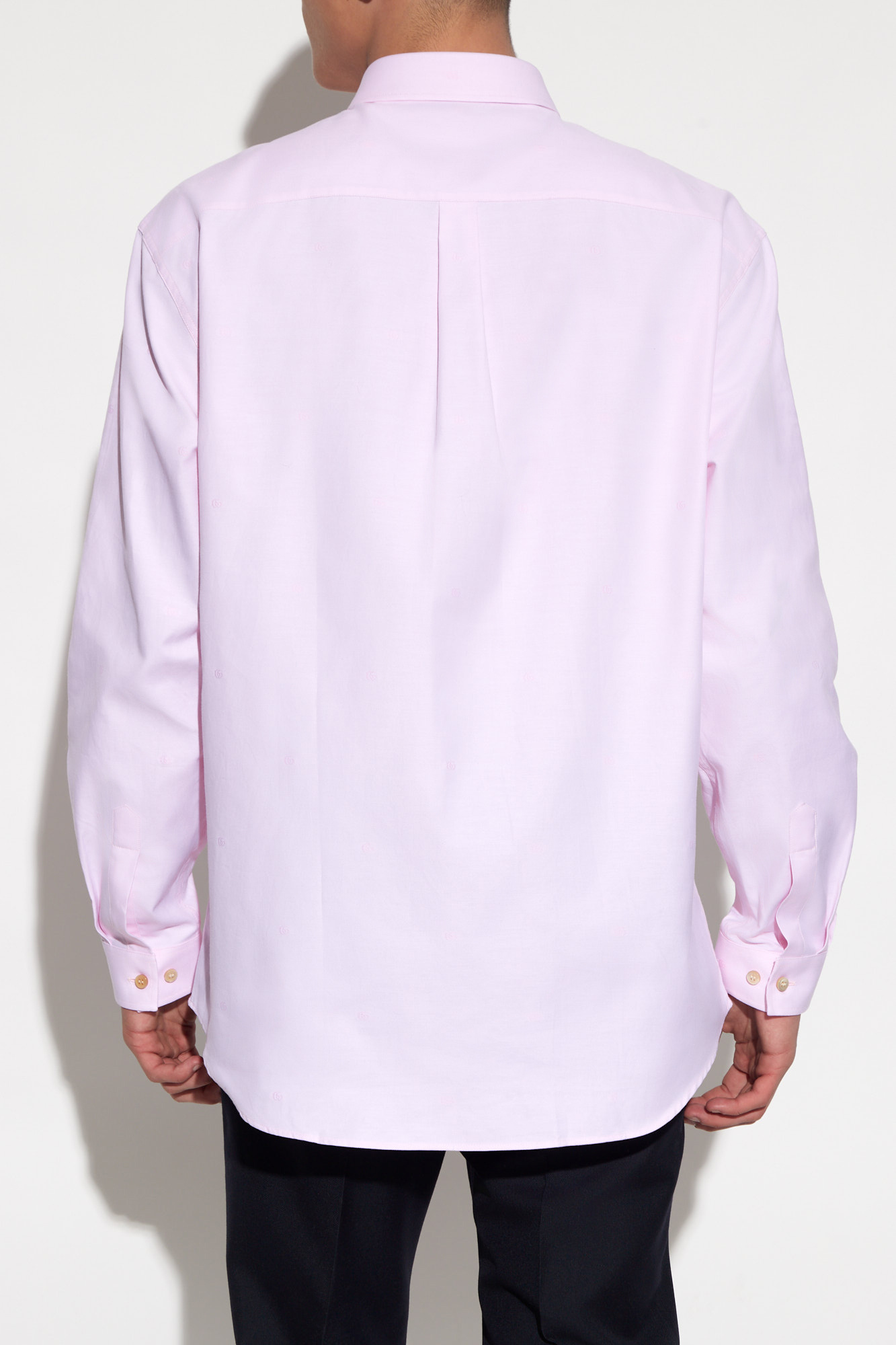 Pink Shirt with 'GG' pattern Gucci - Vitkac Italy