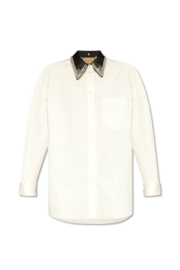 Gucci Shirt with silk collar