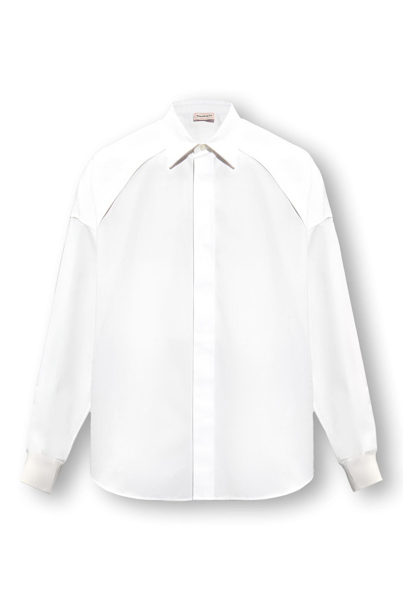 Alexander McQueen White & Black Corset T-Shirt Alexander McQueen