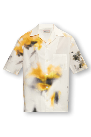 Alexander McQueen lace corset T-shirt Bianco