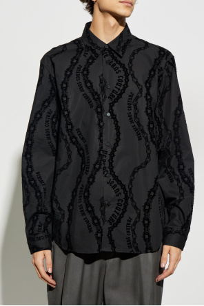 Versace Jeans Couture Shirt with pattern and velvet finish