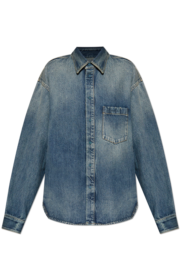 Denim shirt with vintage effect, zdjęcie 1 Denim shirt with vintage effect od Balenciaga