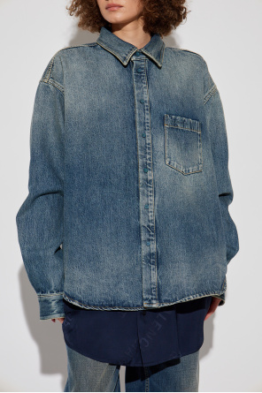 Balenciaga Jeanshemd mit vintage-Effekt