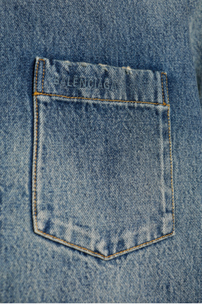 Balenciaga Jeanshemd mit vintage-Effekt