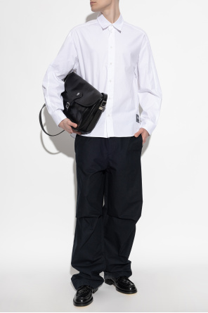 Shirt with logo patch od Versace Jeans Couture