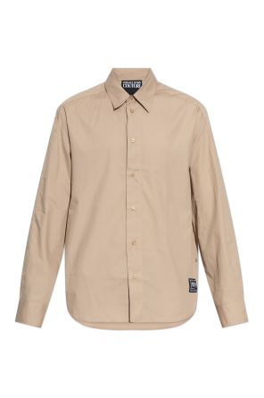 Shirt with logo patch od Versace Jeans Couture