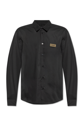 Shirt with logo applique