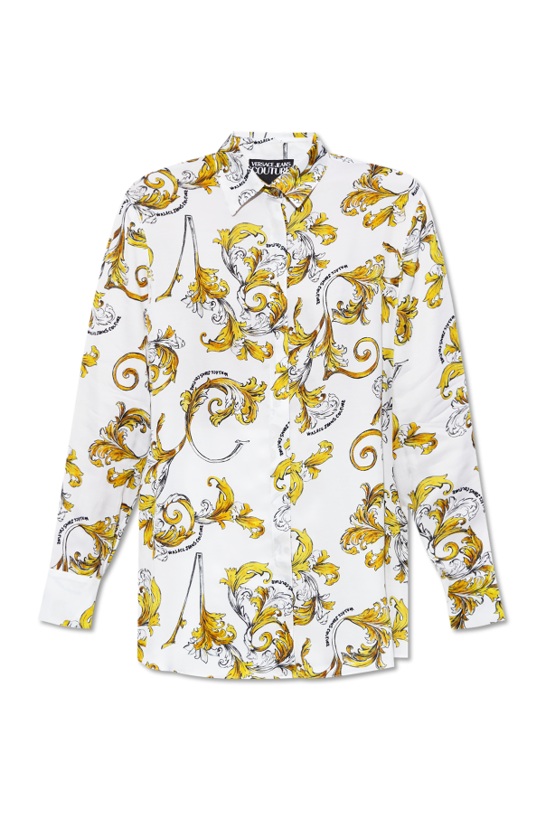 Versace Jeans Couture Hemd mit Outline Barocco-Druck