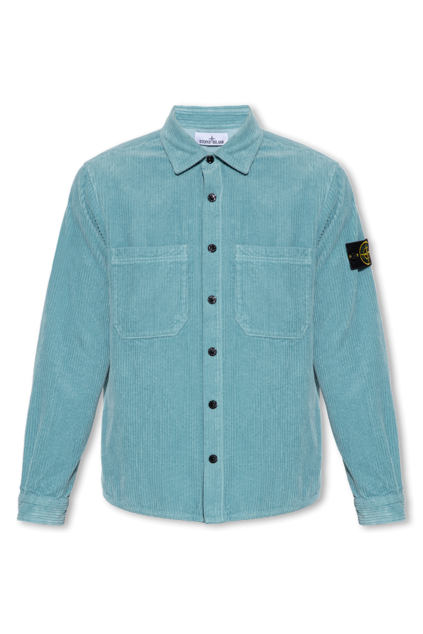 Stone Island Corduroy shirt with logo