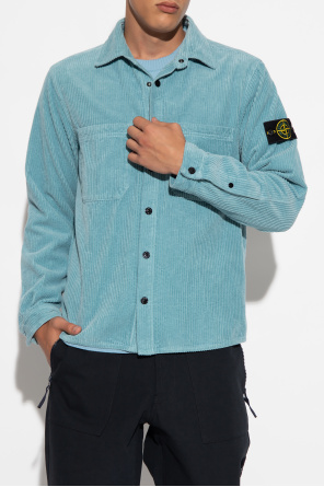 Stone Island Corduroy shirt with logo