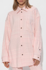 Bottega Veneta PINK Shirt with check pattern