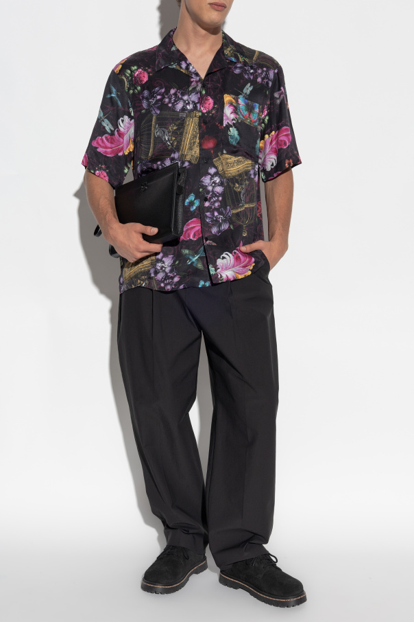 Versace Jeans Couture Koszula z kolorowym nadrukiem