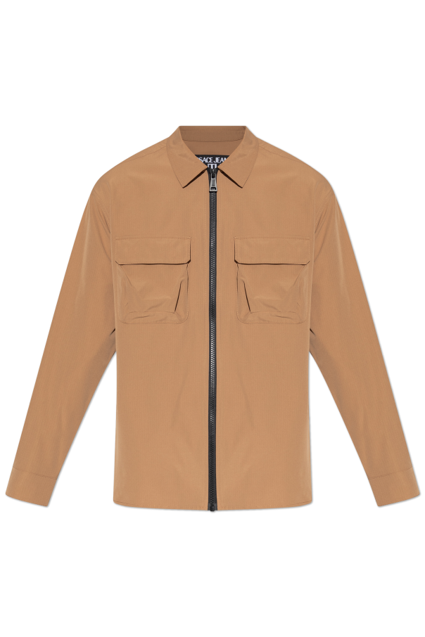 Jacket with embossed logo on the back od Versace Jeans Couture