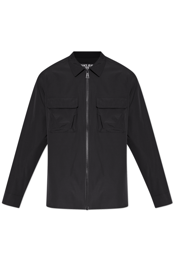 Jacket with raised logo on the back od Versace Jeans Couture